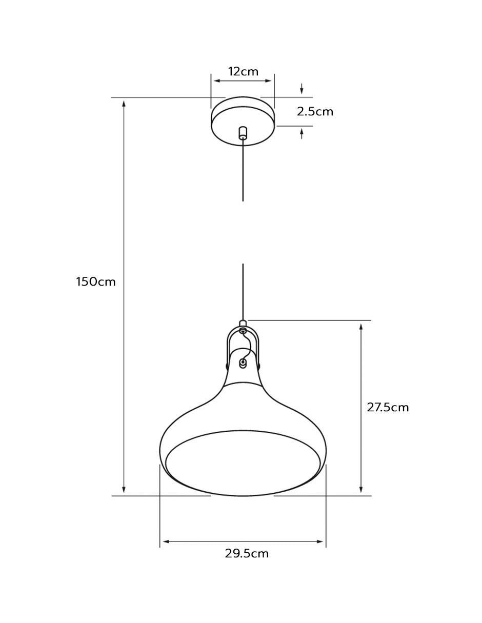 Lámpara colgante Incandescente y LED Jishu 5