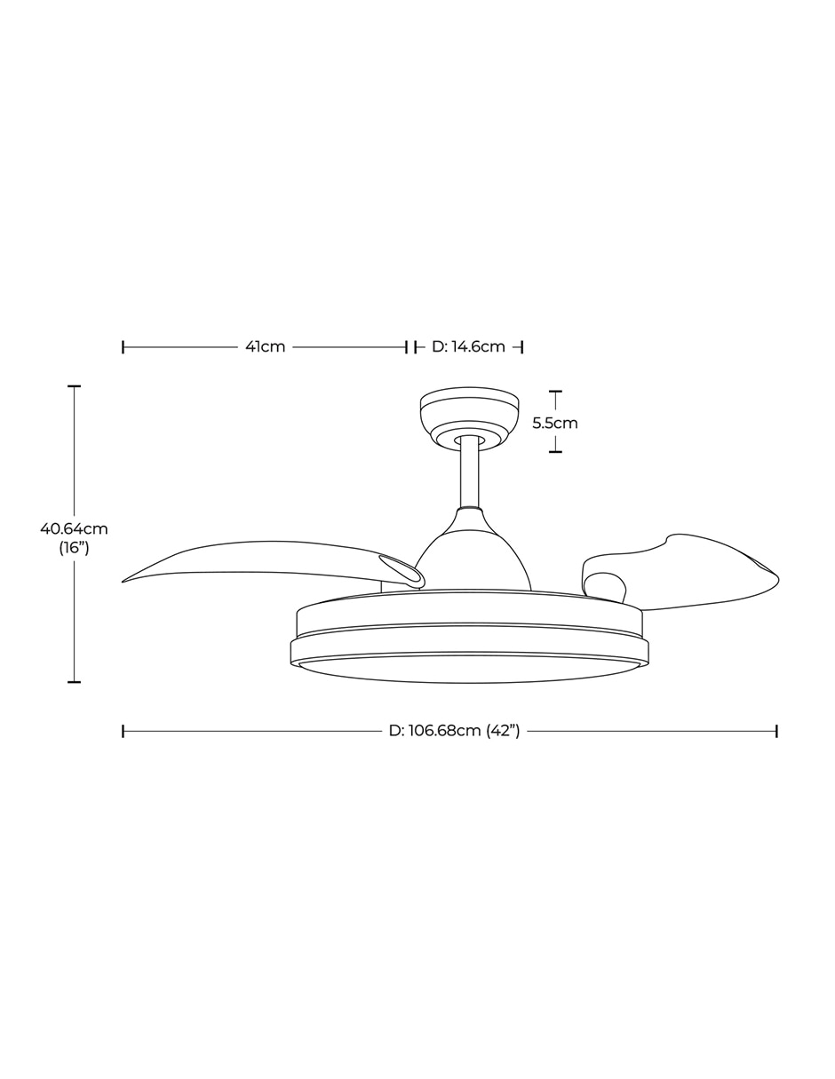 Ventilador de techo con control remoto 6 velocidades 6