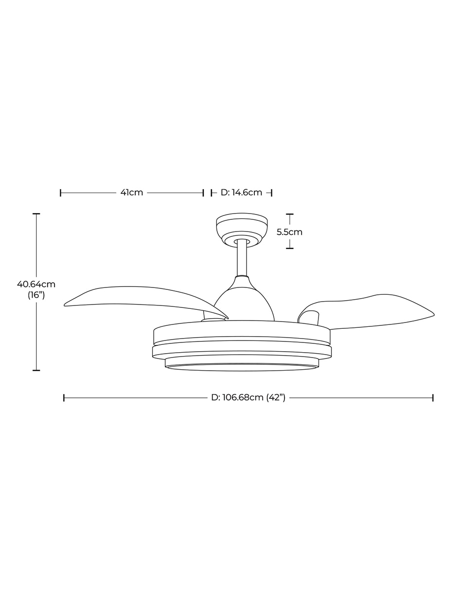 Ventilador de techo con control remoto 6 velocidades 6