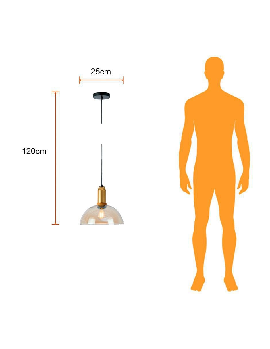Lámpara colgante Incandescente y LED 5