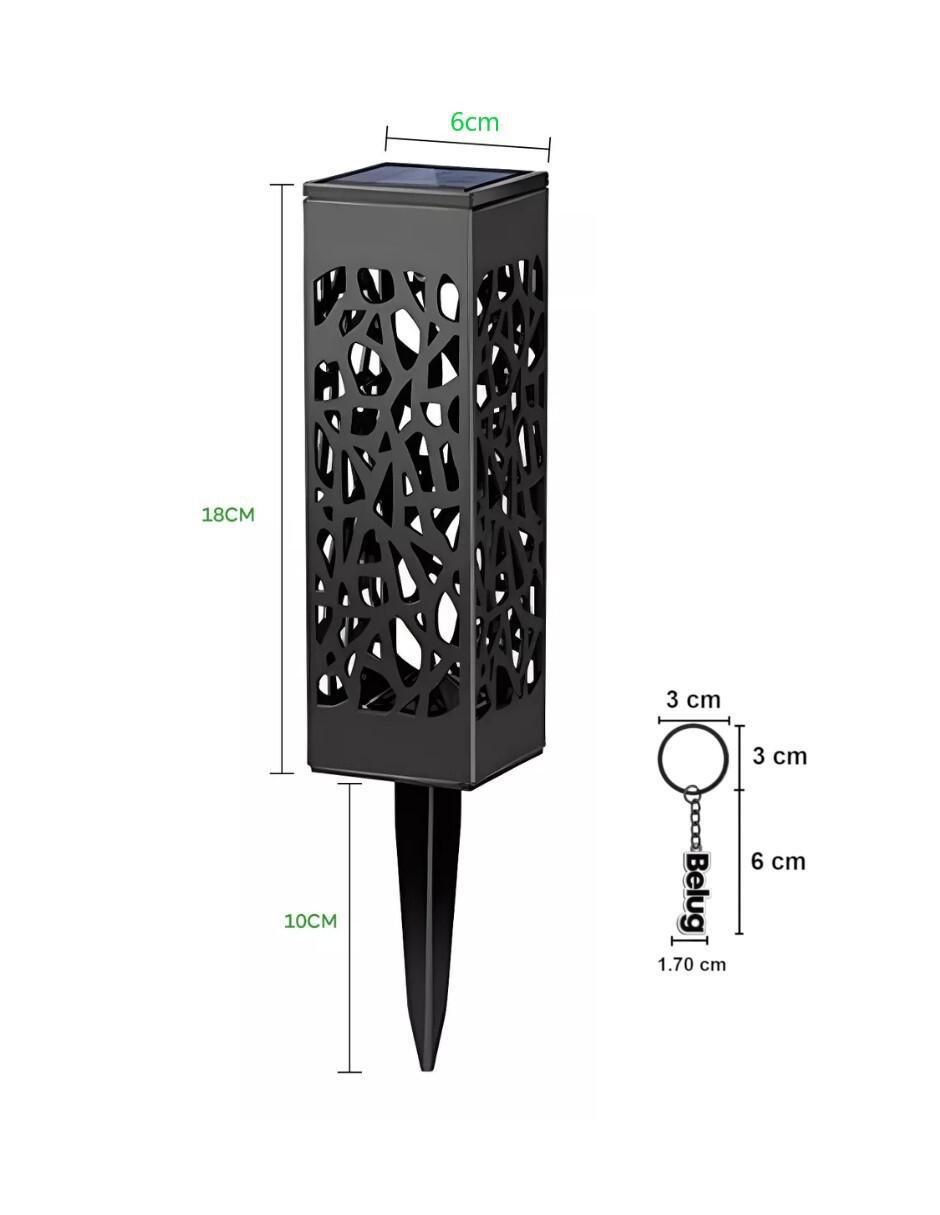 Lámpara solar LED 6 piezas 2