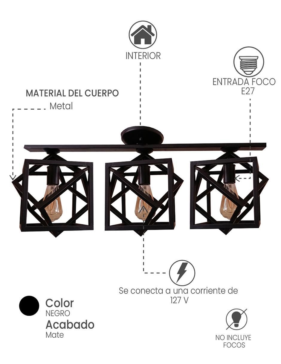 Lámpara colgante incandescente Cubitre 3