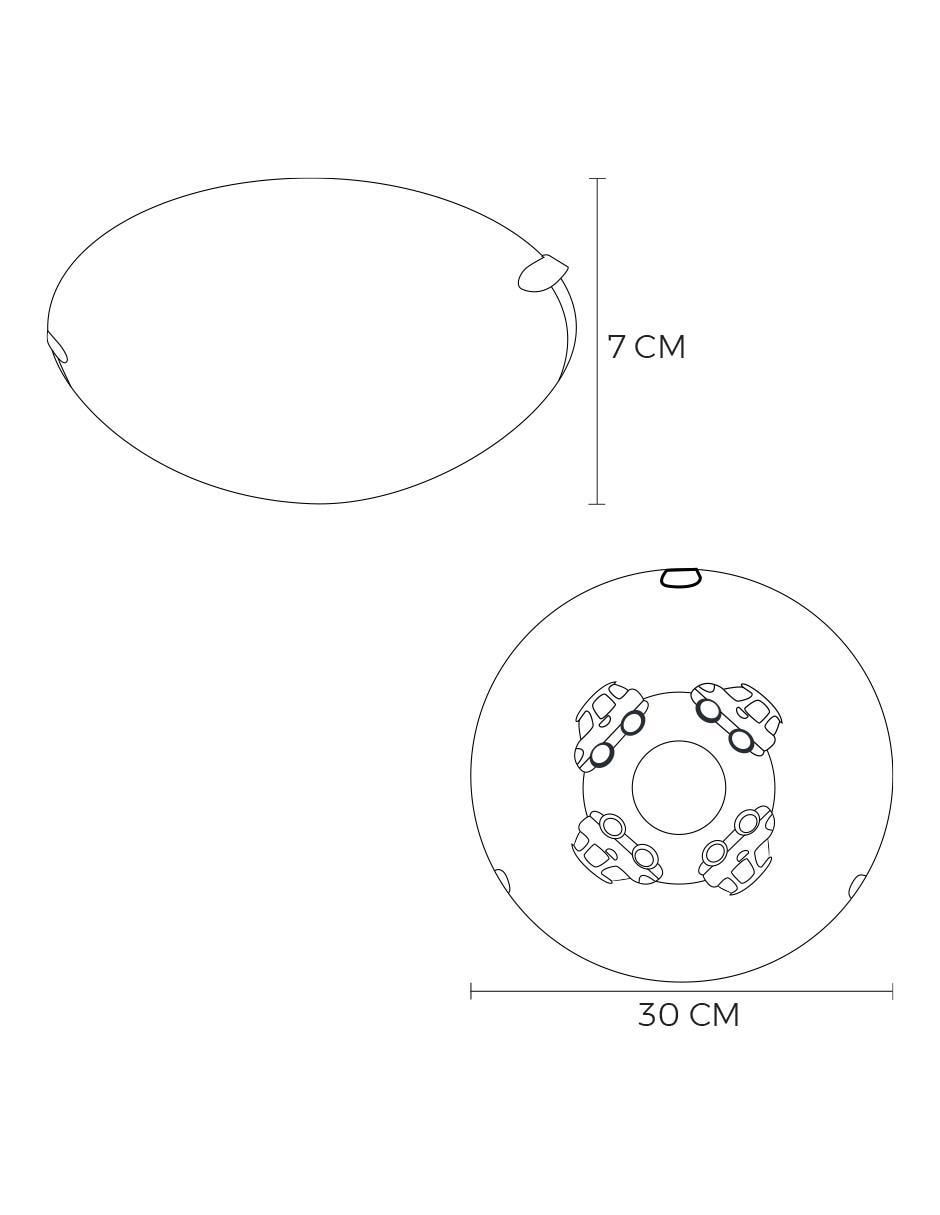 Lámpara de techo Incandescente y LED 6