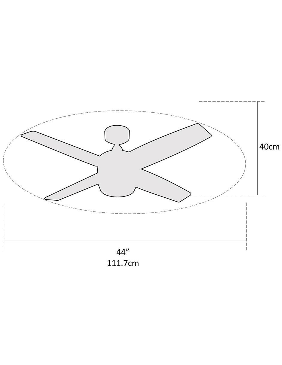 Ventilador de techo con control remoto 3 velocidades 5