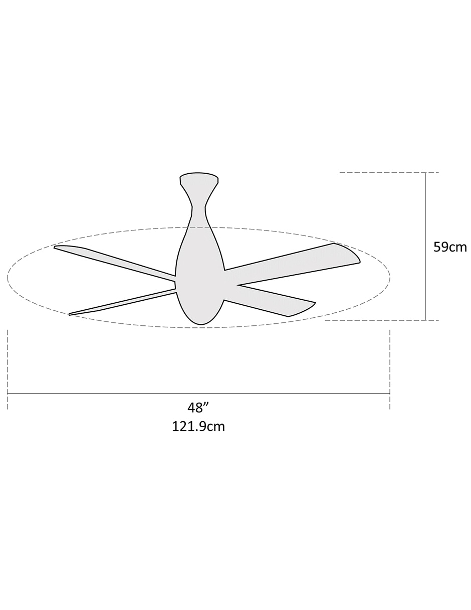 Ventilador de techo con control remoto 3 velocidades 5