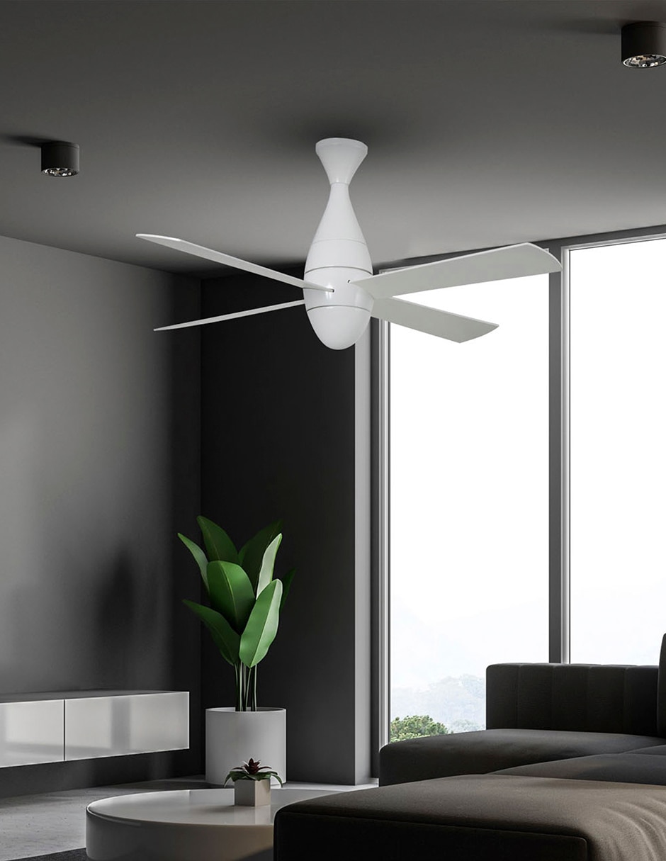 Ventilador de techo con control remoto 3 velocidades 4