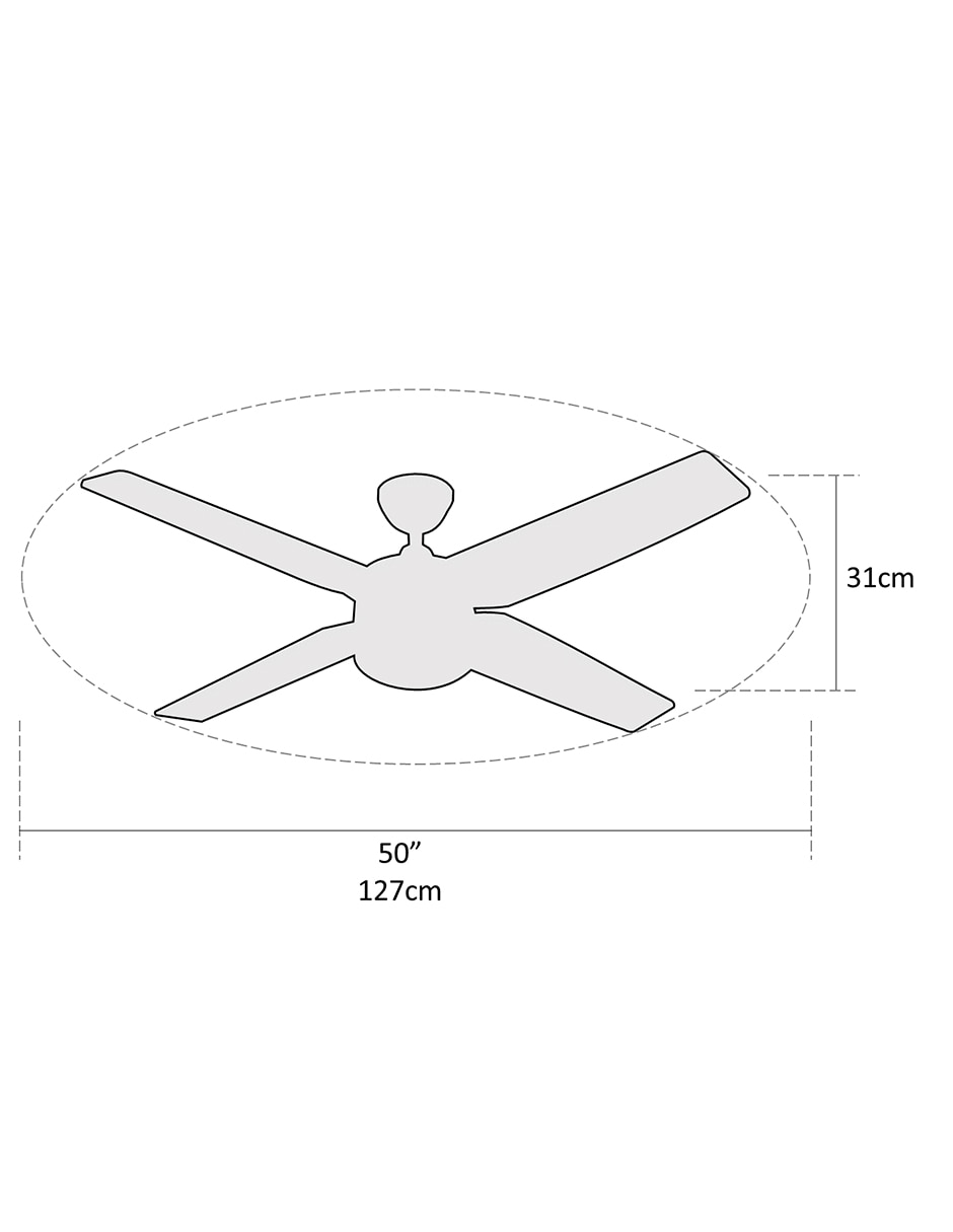 Ventilador de techo con control remoto 3 velocidades 5