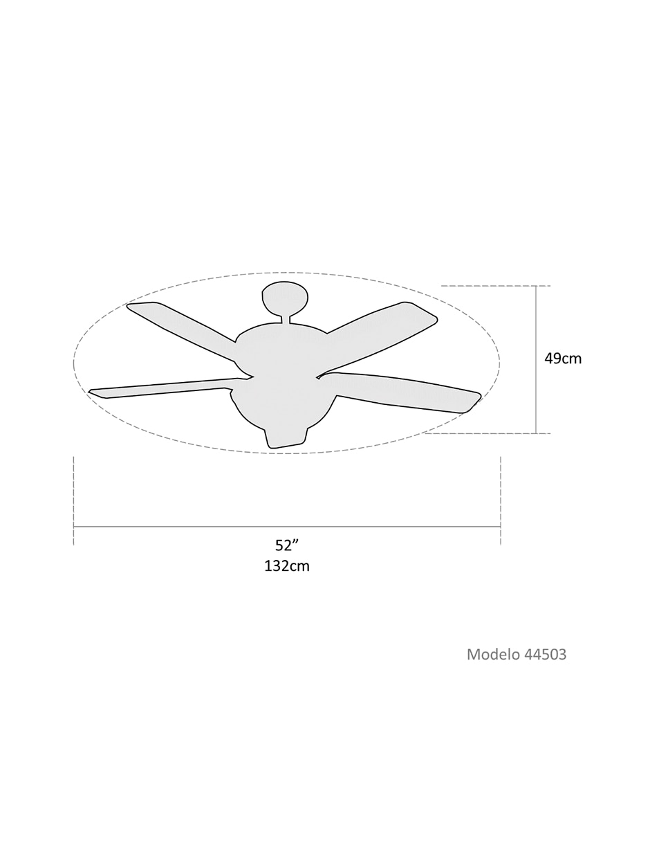Ventilador de techo 3 velocidades 6