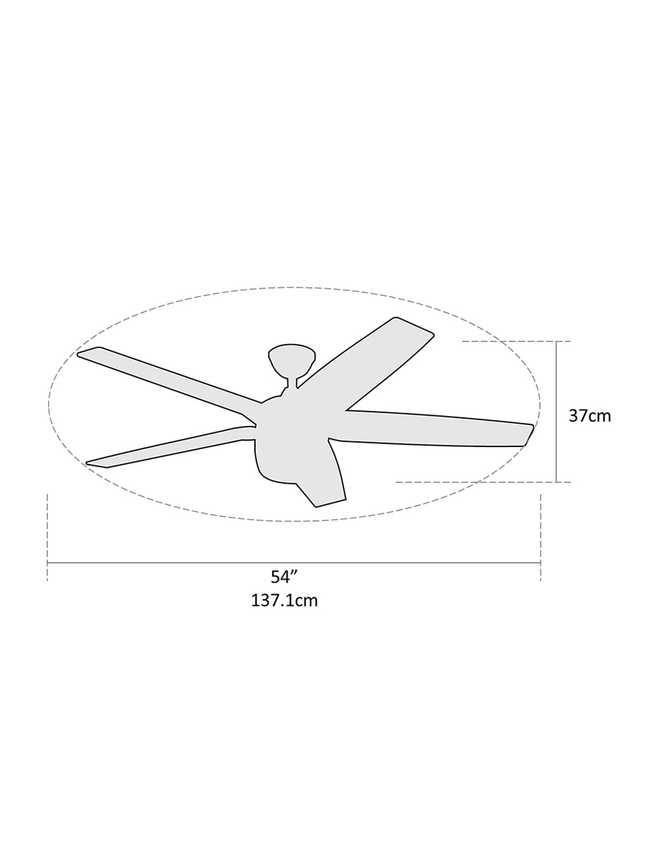 Ventilador de techo con control remoto 3 velocidades 5