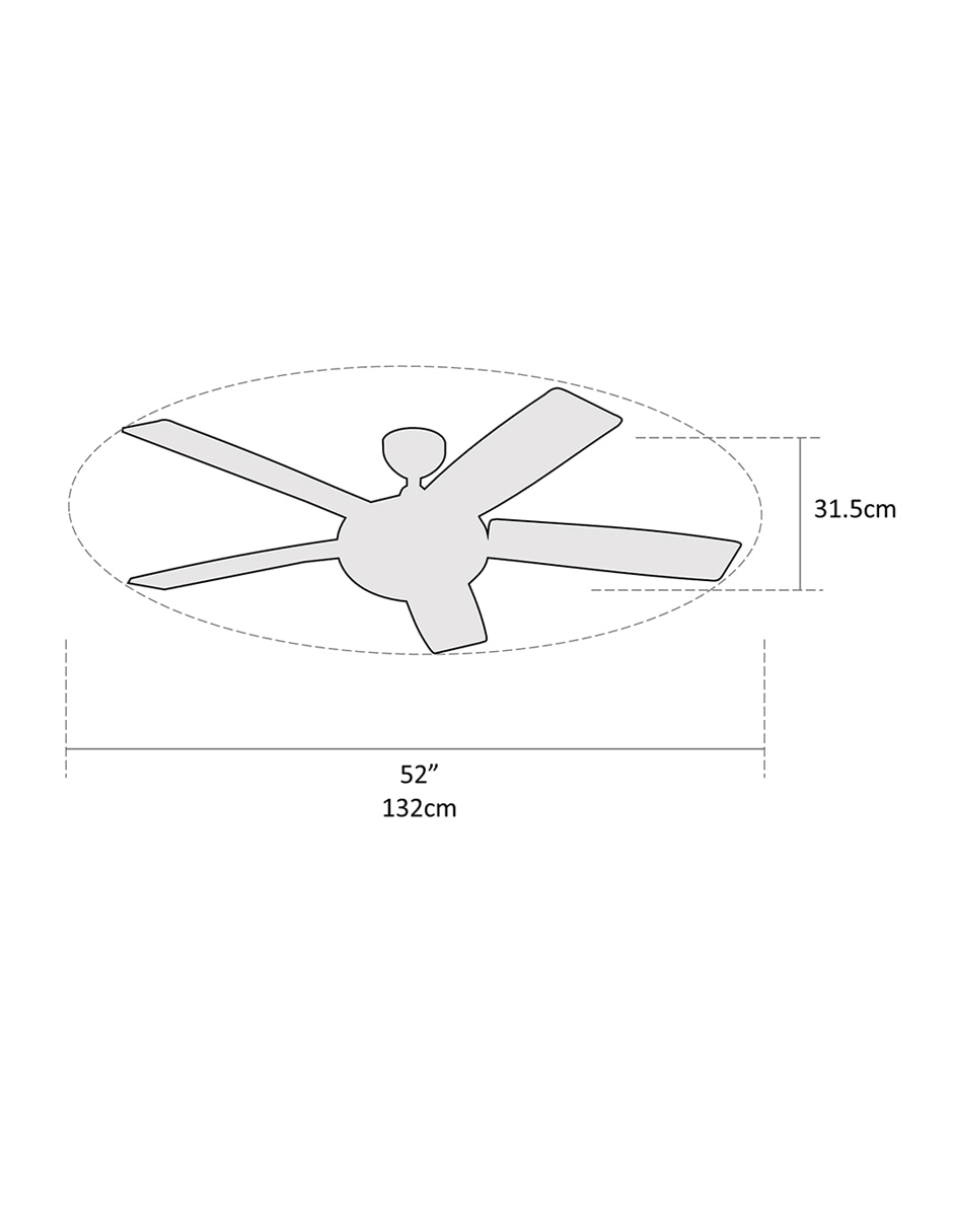 Ventilador de techo con control remoto 3 velocidades 6