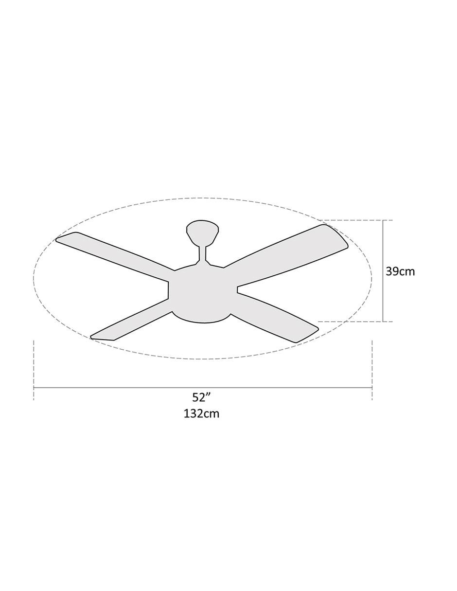 Ventilador de techo 3 velocidades 4