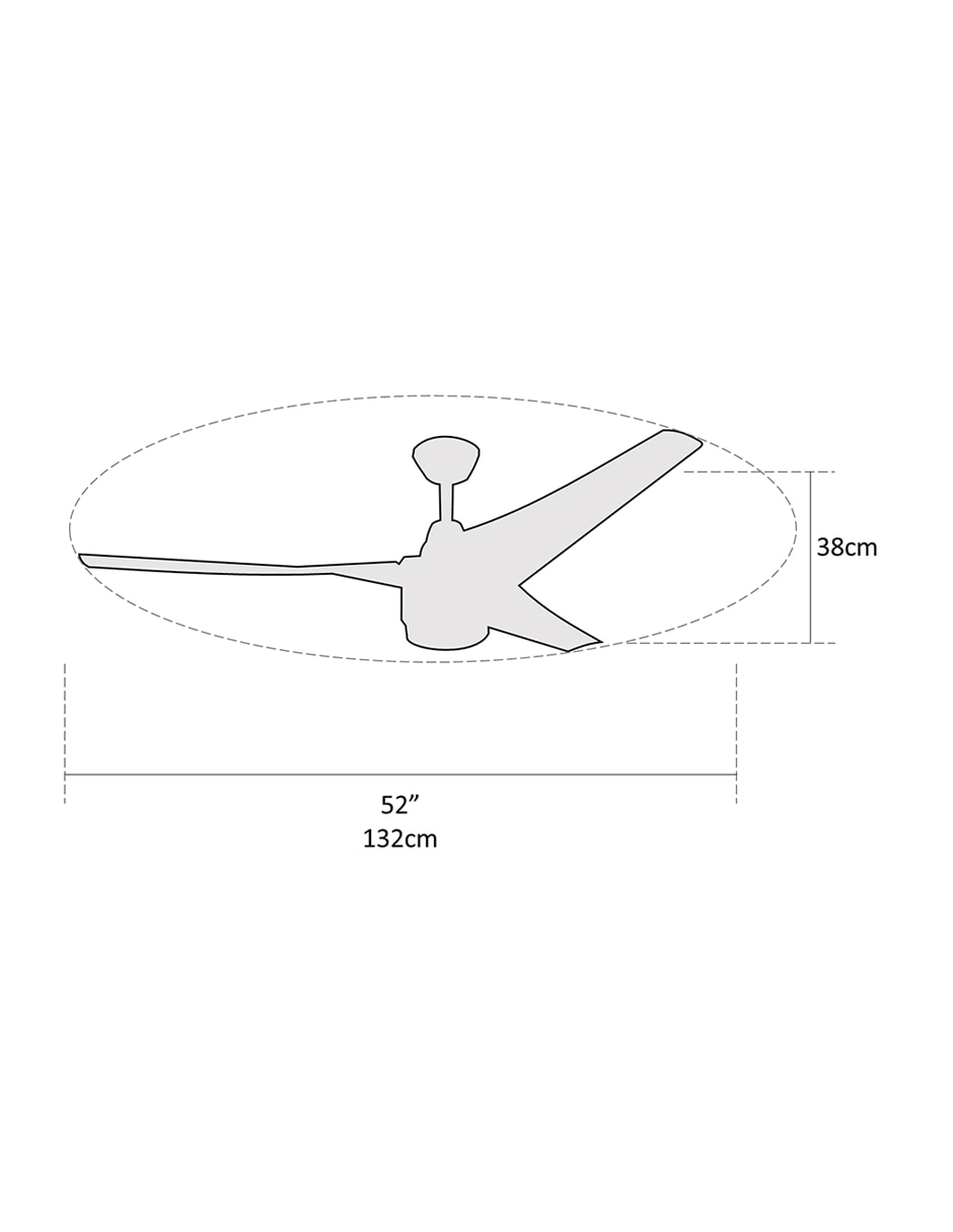 Ventilador de techo 3 velocidades 4
