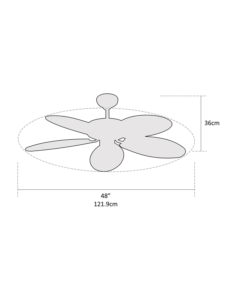 Ventilador de techo 3 velocidades 4