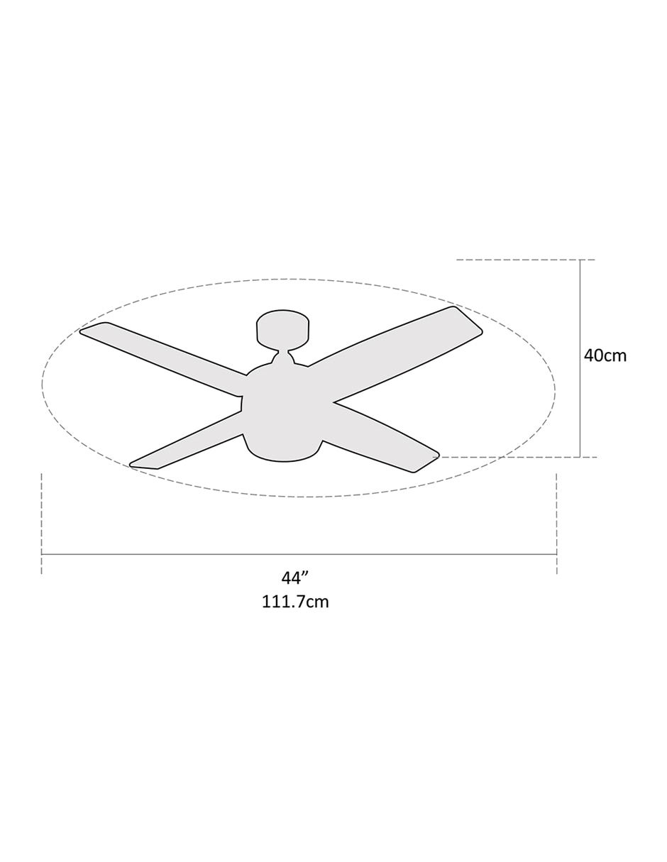 Ventilador de techo con control remoto 3 velocidades 5
