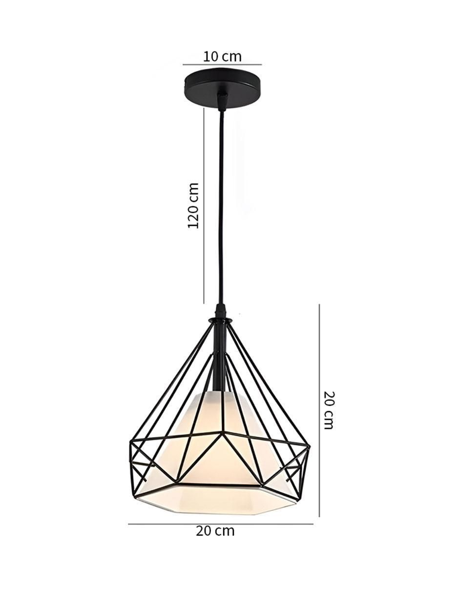 Lámpara colgante incandescente y led 5