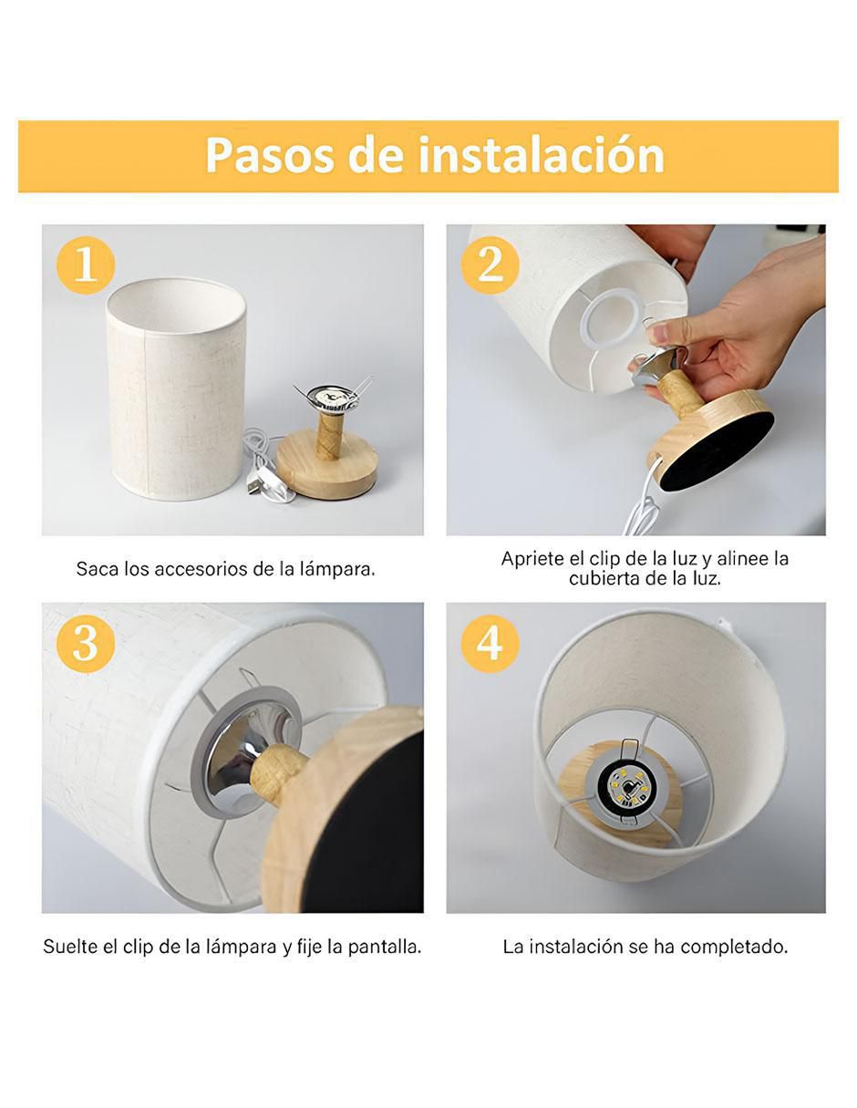 Lampara mesa incandescente y led 3