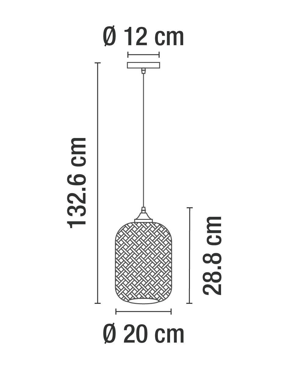 Lámpara colgante Incandescente y LED 6