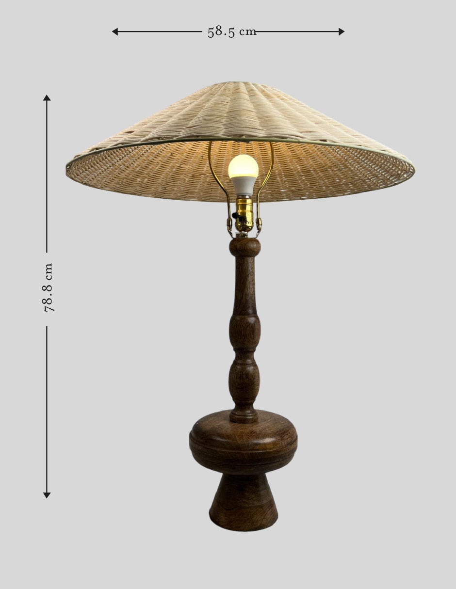 Lámpara de mesa LED Earthy Wood 5