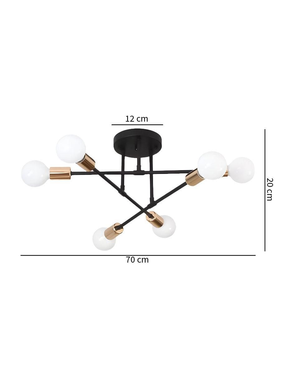Lámpara colgante incandescente y led 6