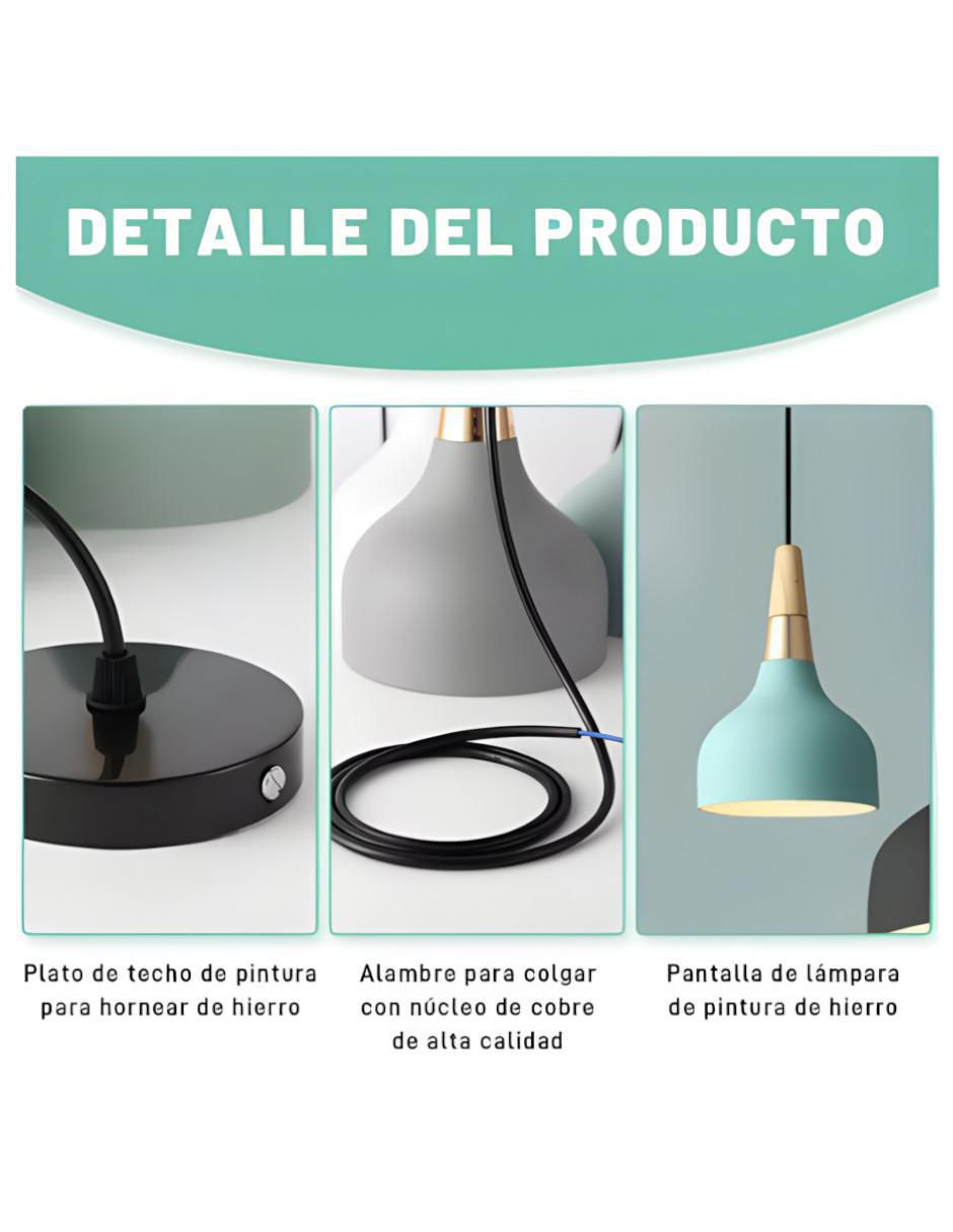 Lámpara colgante Incandescente y LED 3