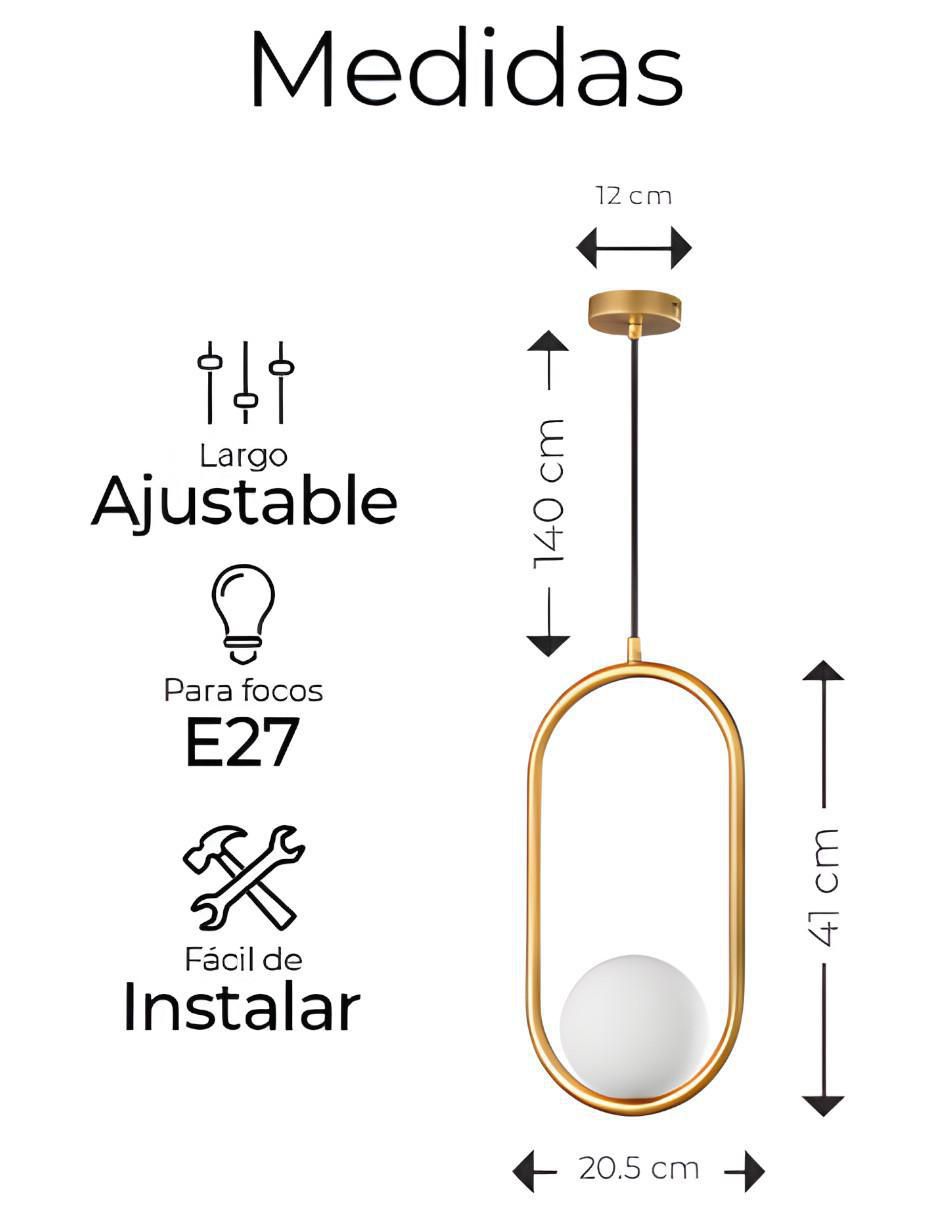 Lámpara colgante Incandescente y LED 6