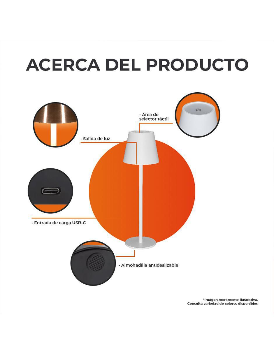 Lámpara de mesa led tecnolite imai ii 1 pieza "piezas"