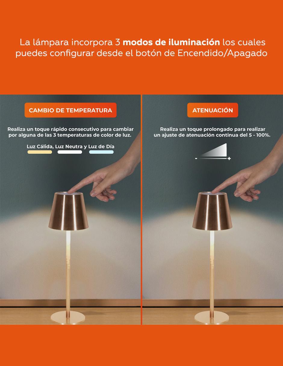 Lámpara de mesa led tecnolite imai ii 1 pieza "piezas"