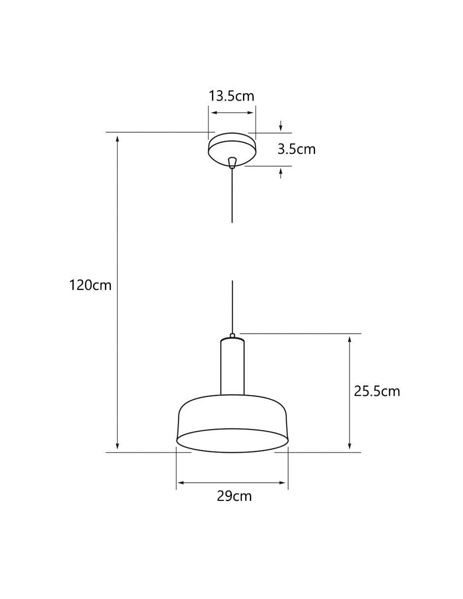 Lámpara colgante Incandescente y LED Berna 3