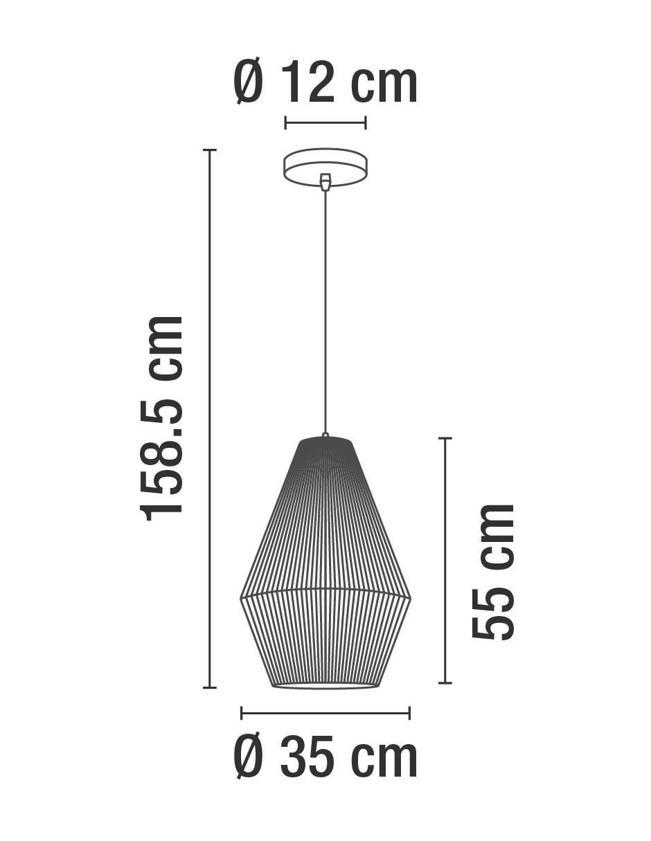 Lámpara colgante Incandescente y LED 3