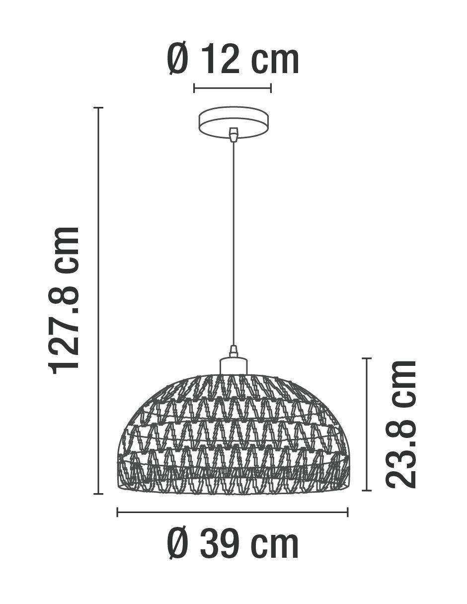 Lámpara colgante Incandescente y LED 4
