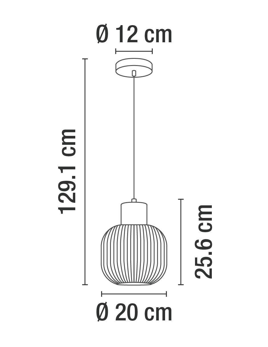 Lámpara colgante Incandescente y LED 4