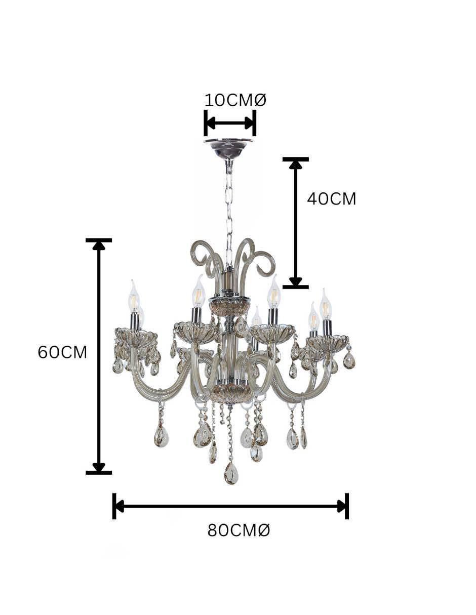 Lámpara colgante led Palace 6