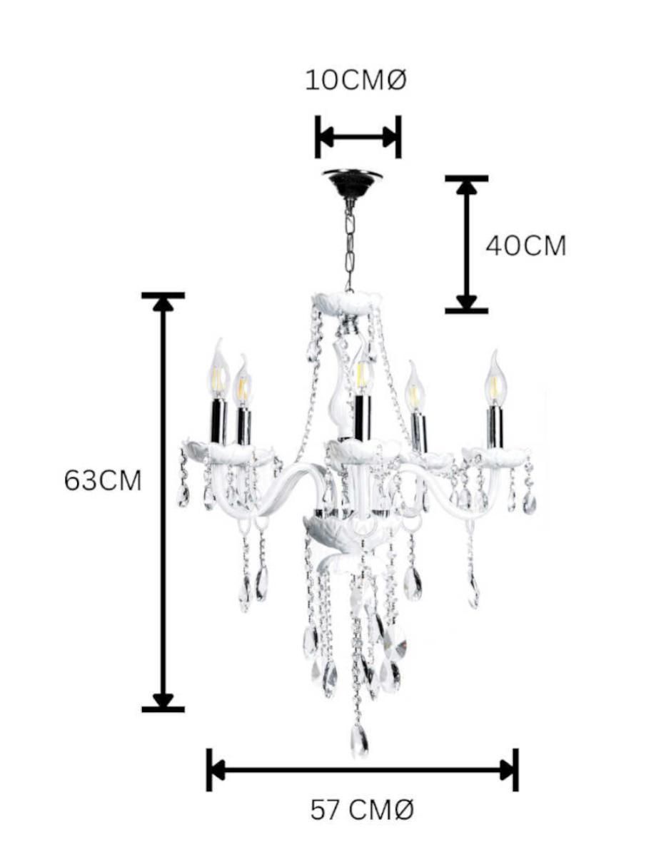 Lámpara colgante led Palace 6