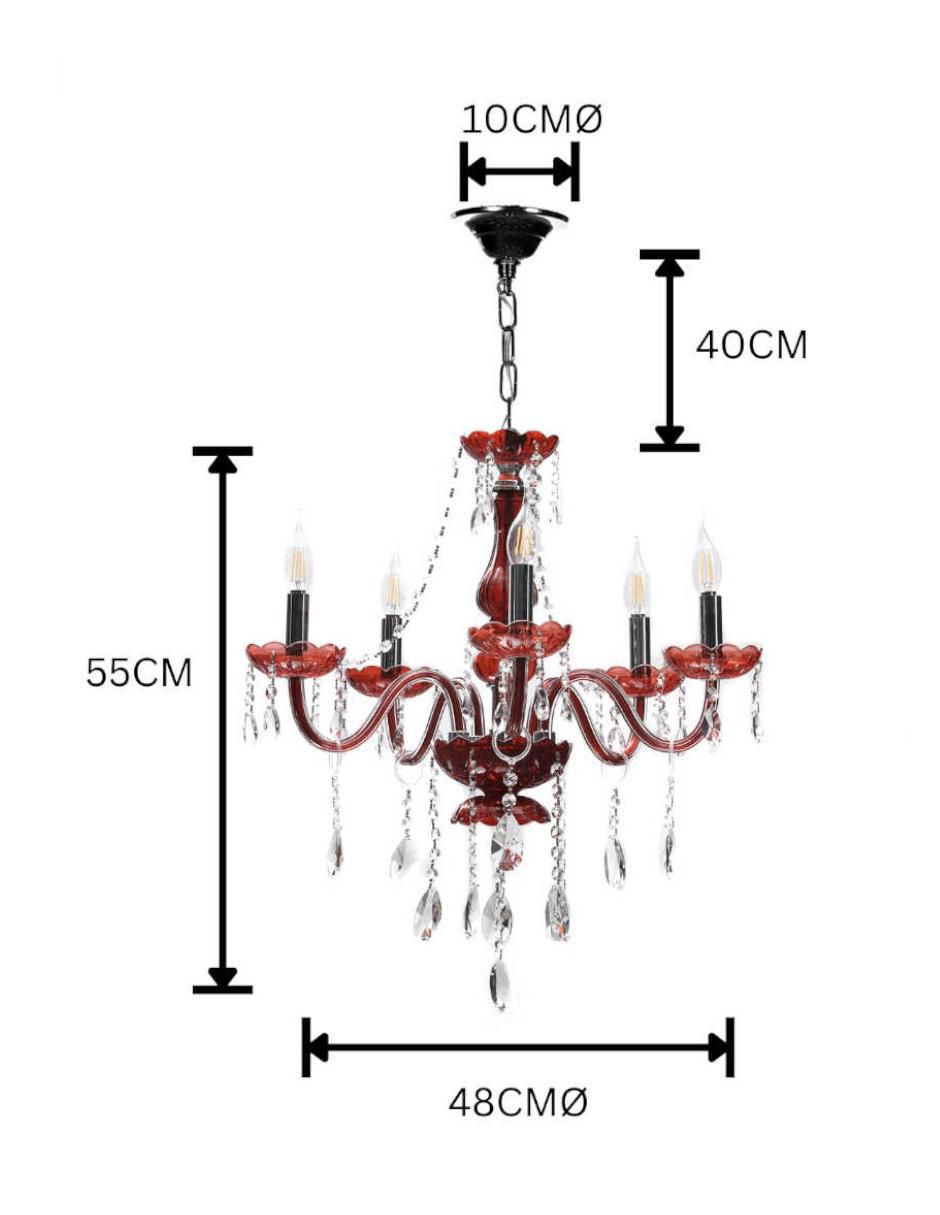 Lámpara colgante led Palace 6