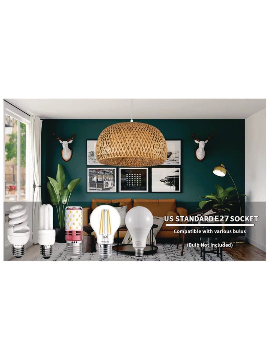 Lámpara colgante Incandescente y LED 4