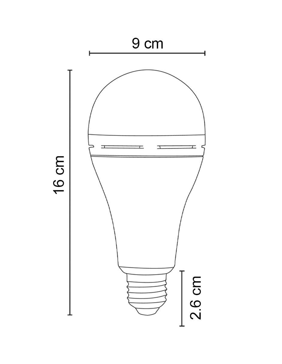 Foco de emergencia 5 W de consumo 10 W de iluminación 850 lúmenes 7