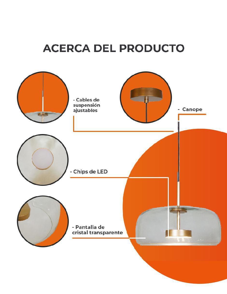 Lámpara colgante led 6