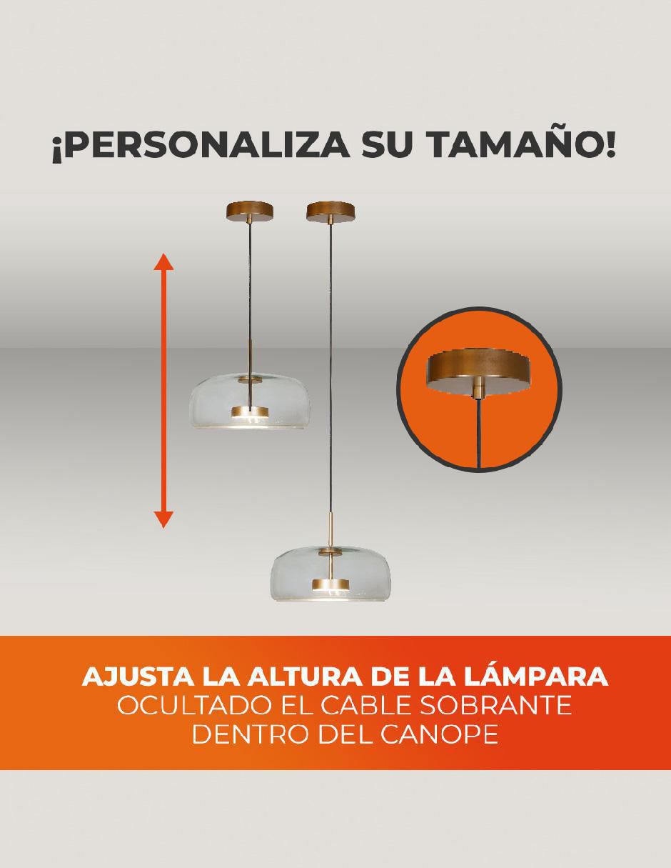 Lámpara colgante led 7