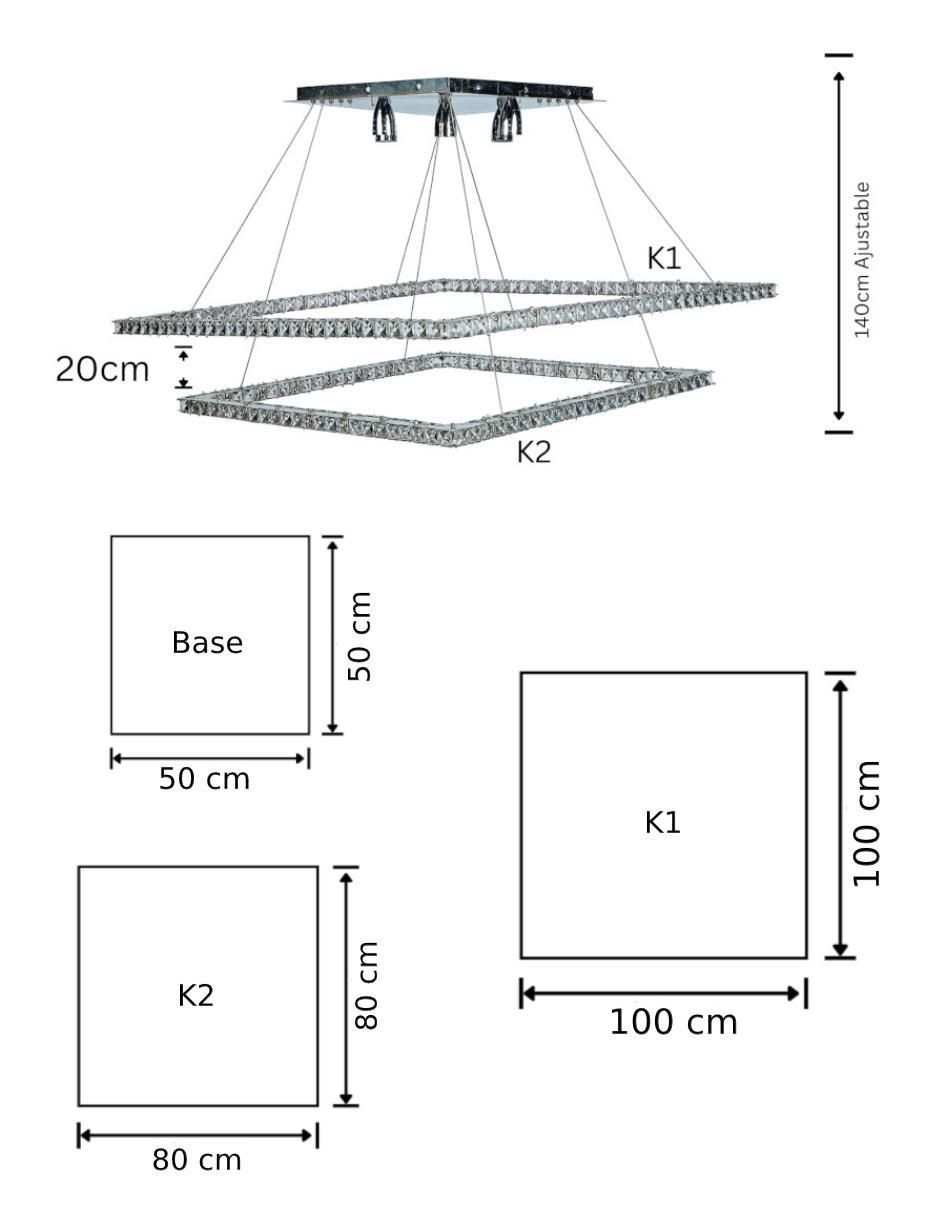 Lámpara colgante LED Gamalux Universe: Mercurio 5