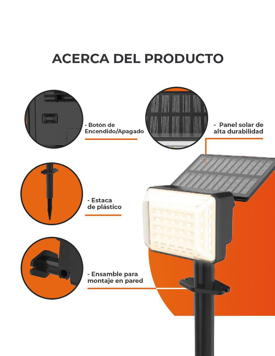 Lámpara solar LED 4