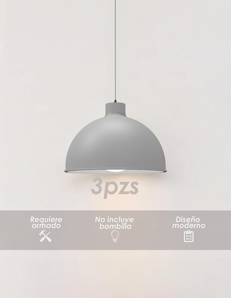 Lámpara colgante Blanca 3 piezas 2