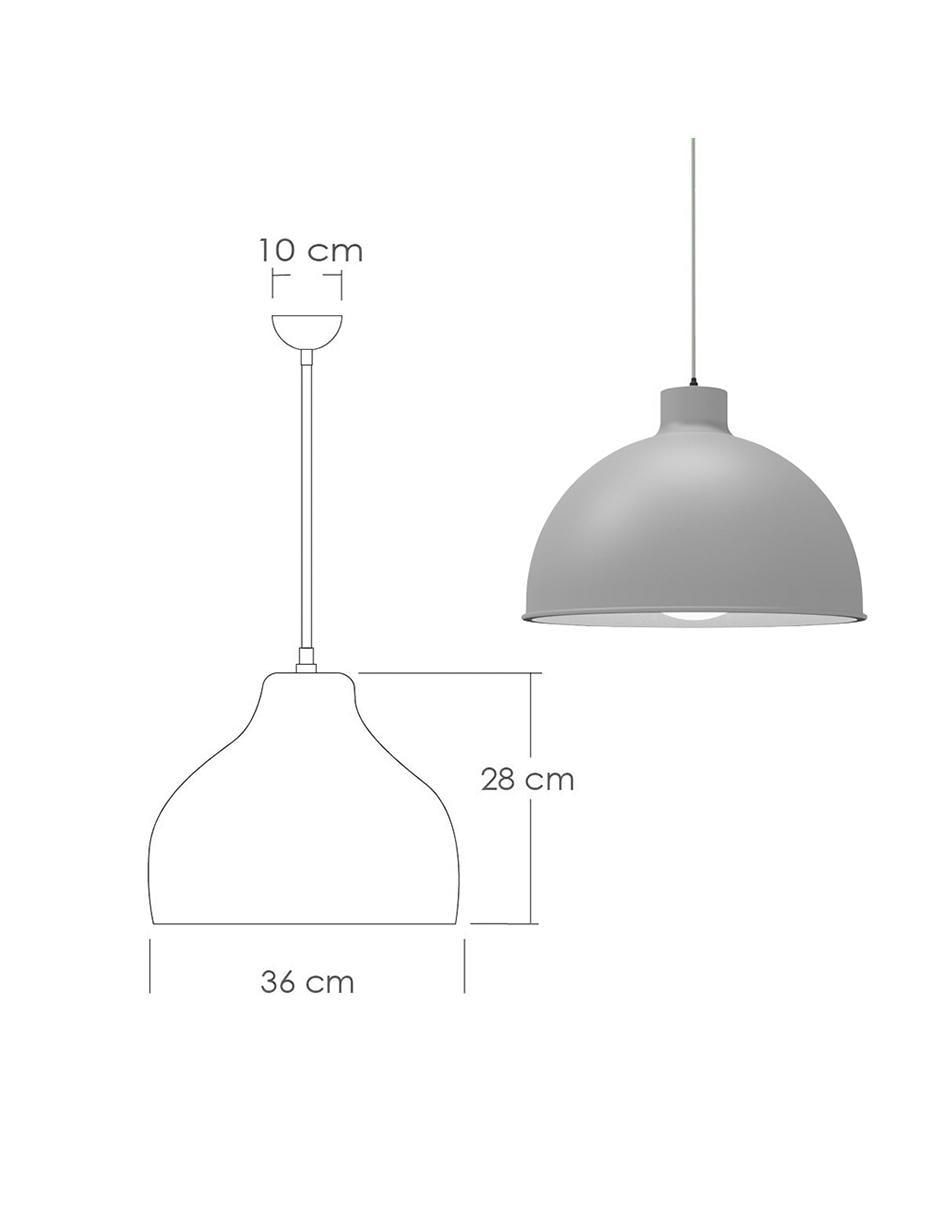 Lámpara colgante Blanca 3 piezas 8