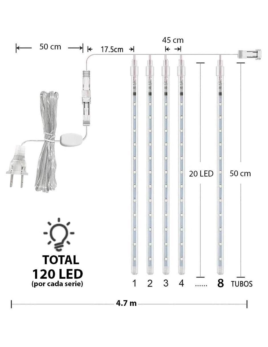 Serie LED TD01 con 120 focos 5