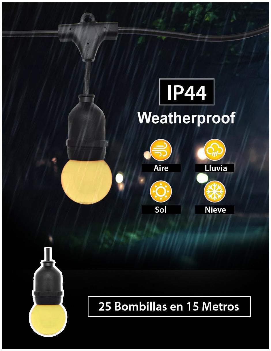 Serie LED con 25 focos 4