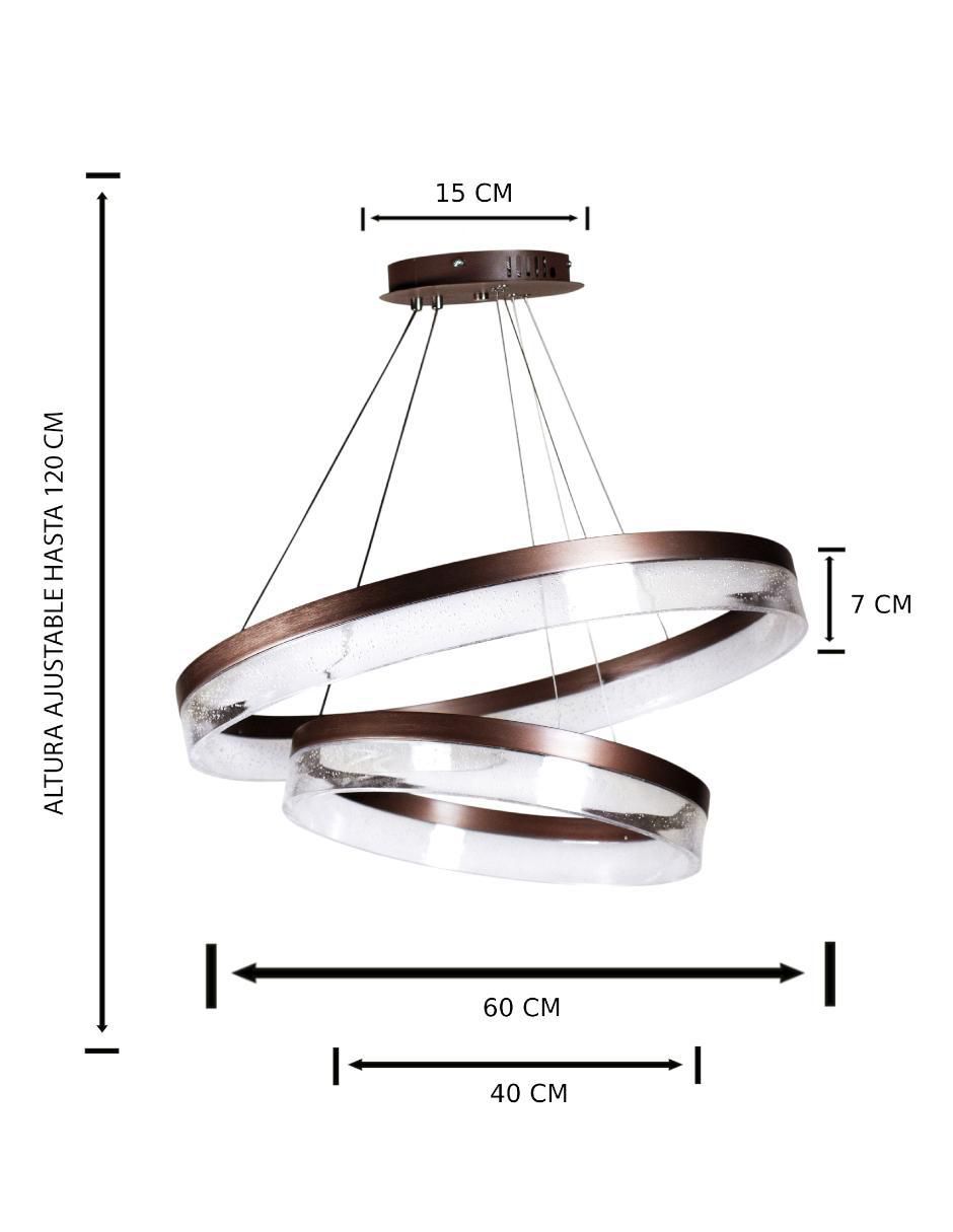 Lámpara colgante LED Gamalux 7