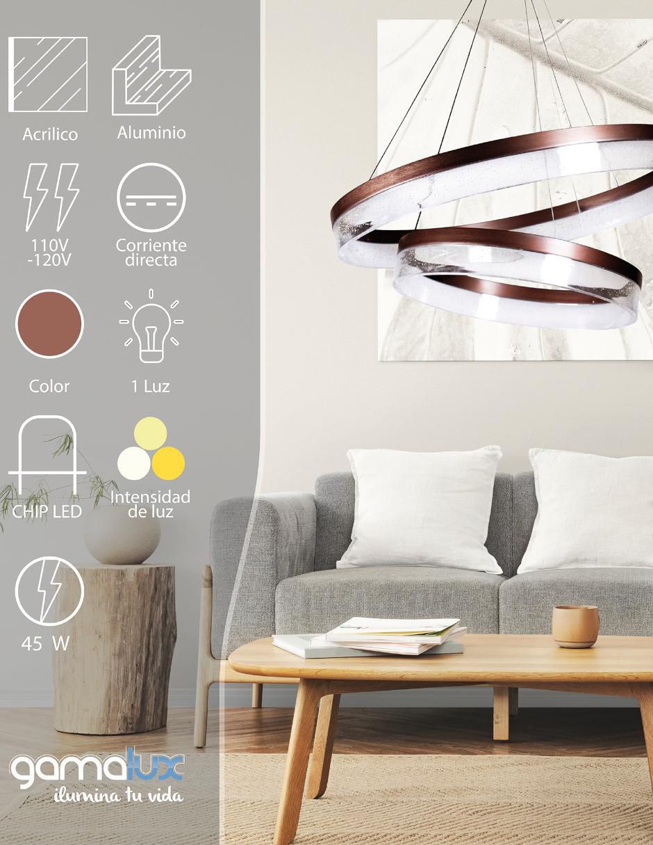 Lámpara colgante LED Gamalux 6