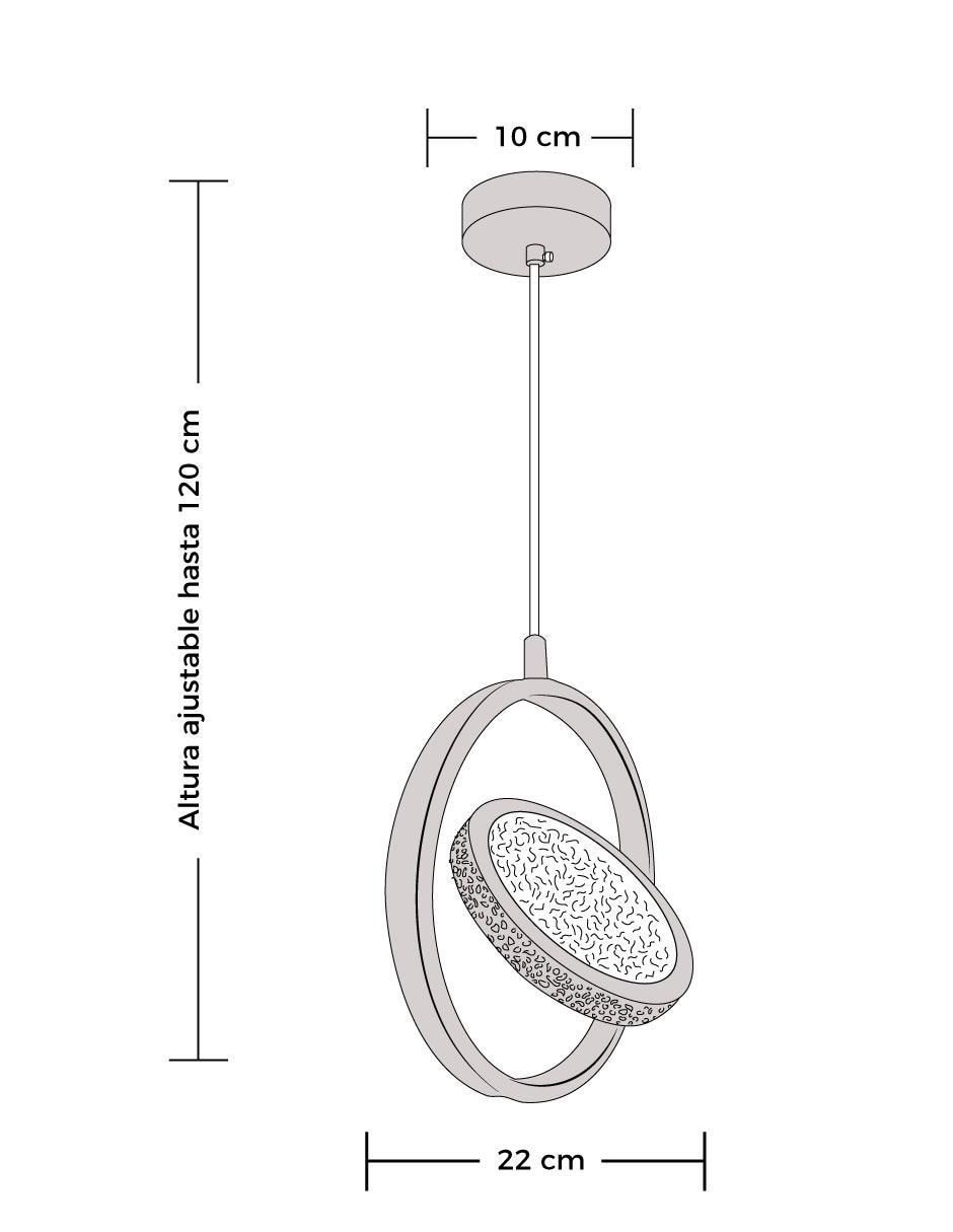 Lámpara colgante LED Gamalux 2