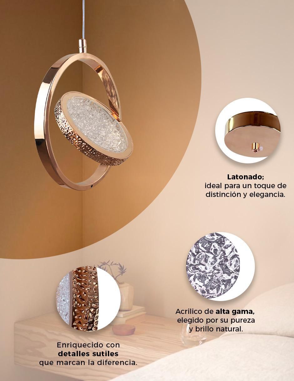 Lámpara colgante LED Gamalux 6