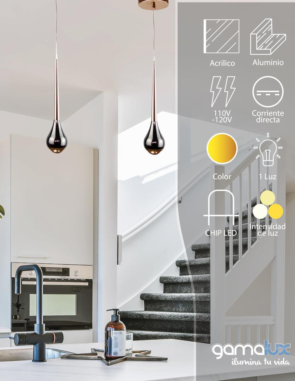 Lámpara colgante LED Gamalux 8
