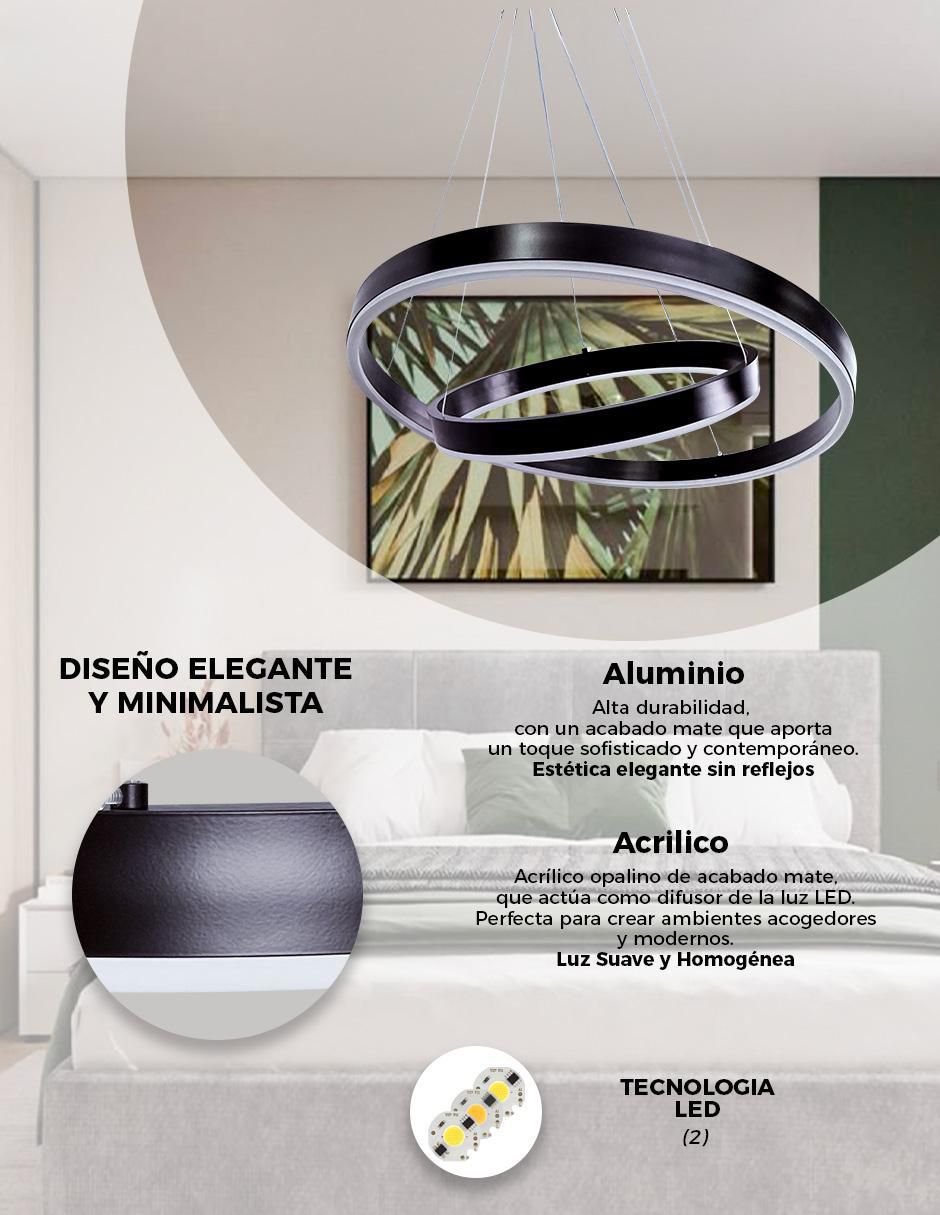 Lámpara colgante LED Gamalux 3